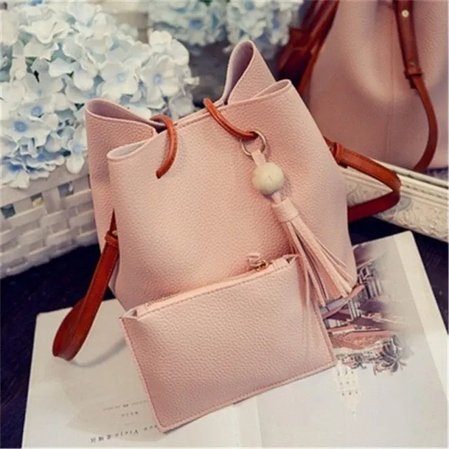 3PCS Composite Casual Leather HandBags For Women