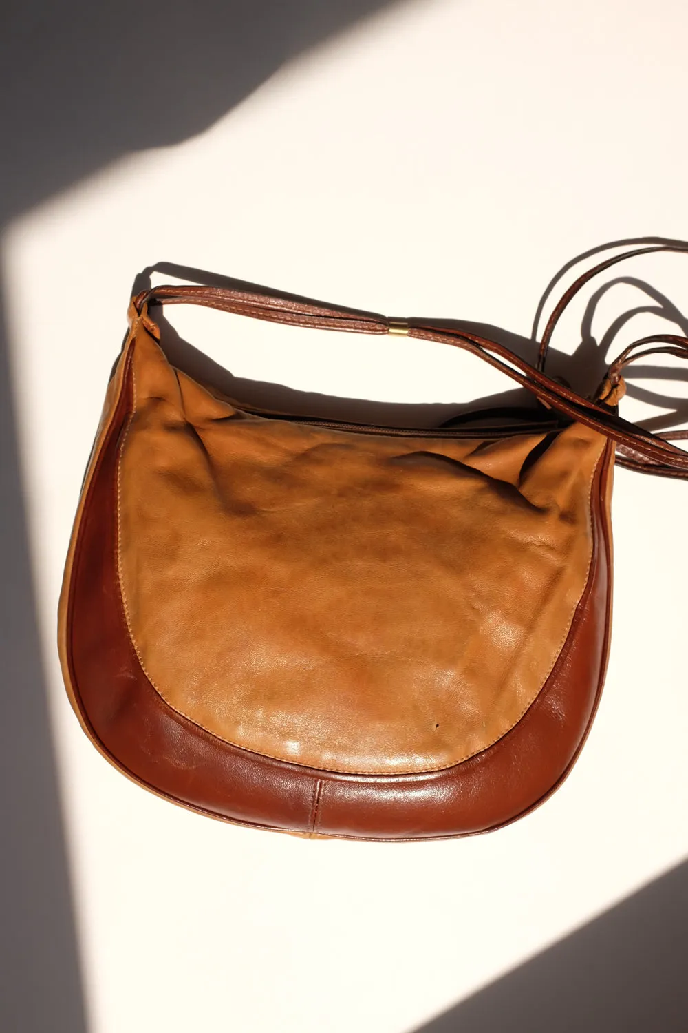 AIGNER BROWN BUCKET LEATHER VINTAGE BAG