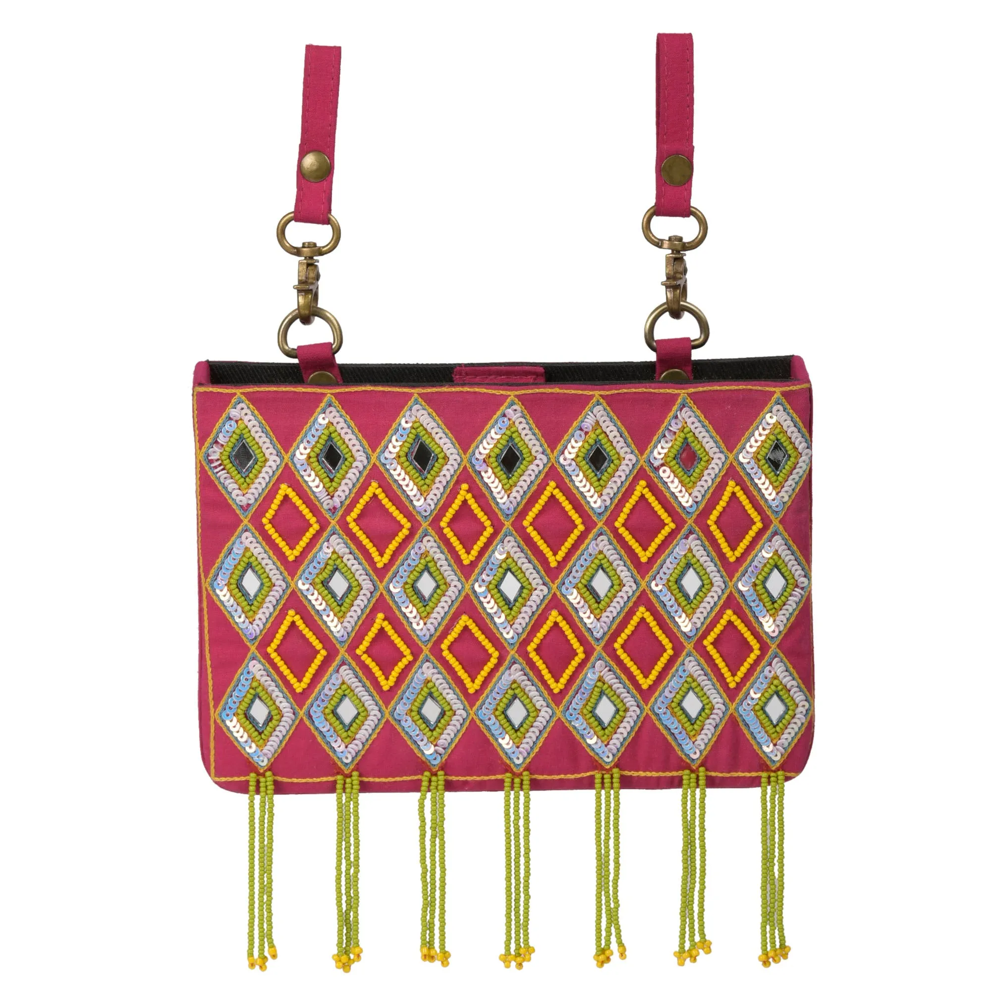 Antara hand embroidered wedding waist belt bag for women