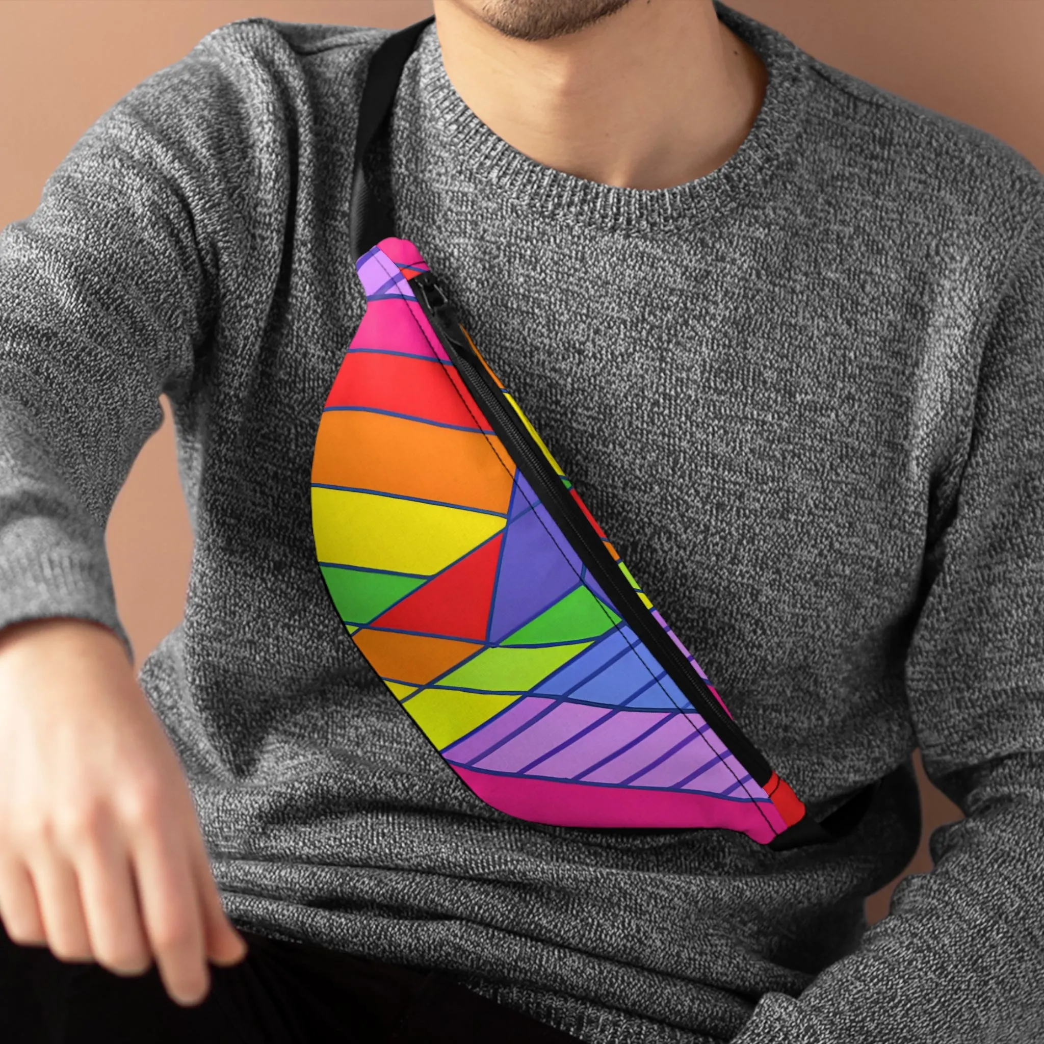 AuroraStrutting. - Gay Pride Fanny Pack Belt Bag