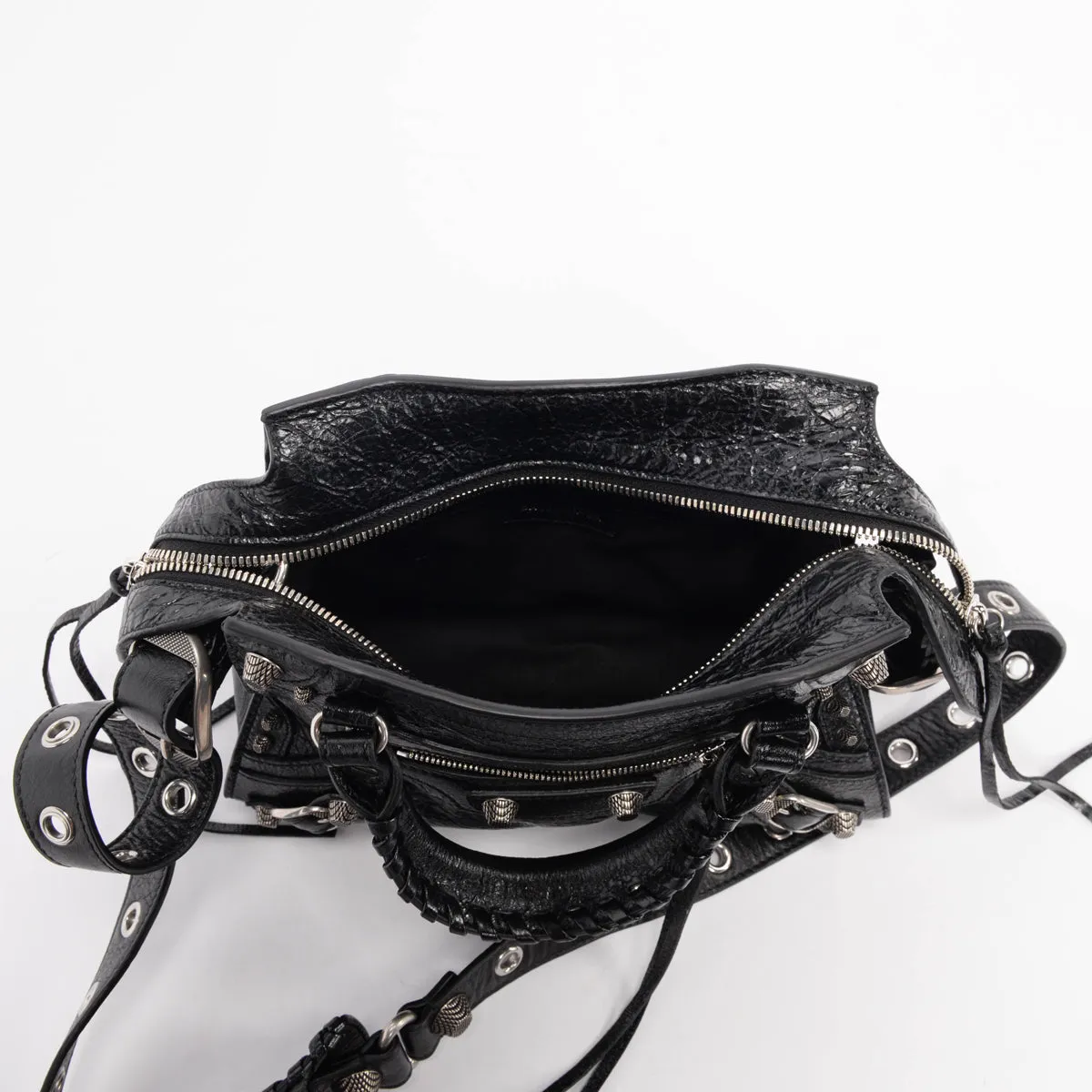 Balenciaga Black Arena Lambskin Neo Cagole XS Bag