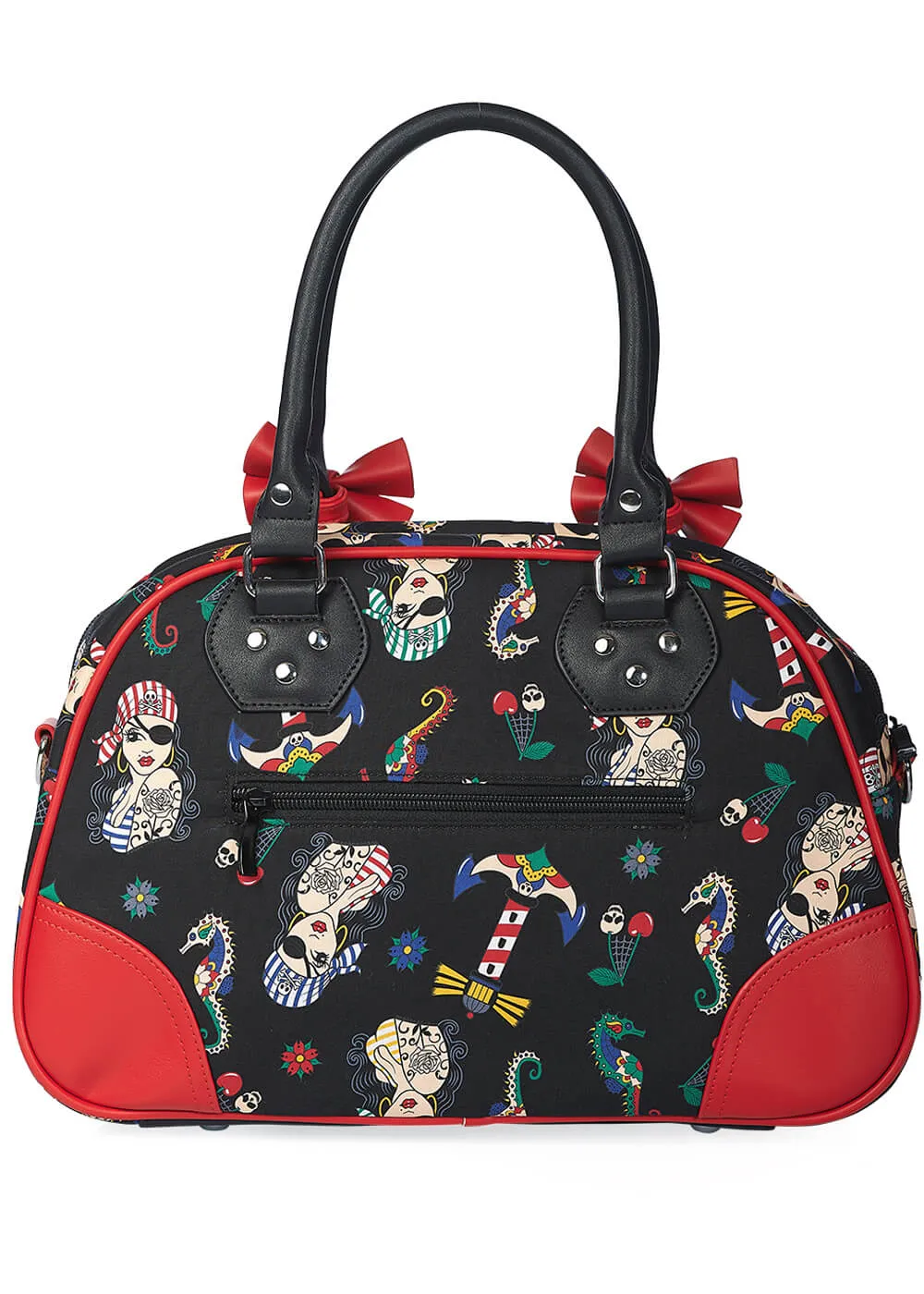 Banned Anchor Pin Up Piratessa Bag Black