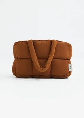 Be Confident, Be You Puffer Bag Caramel