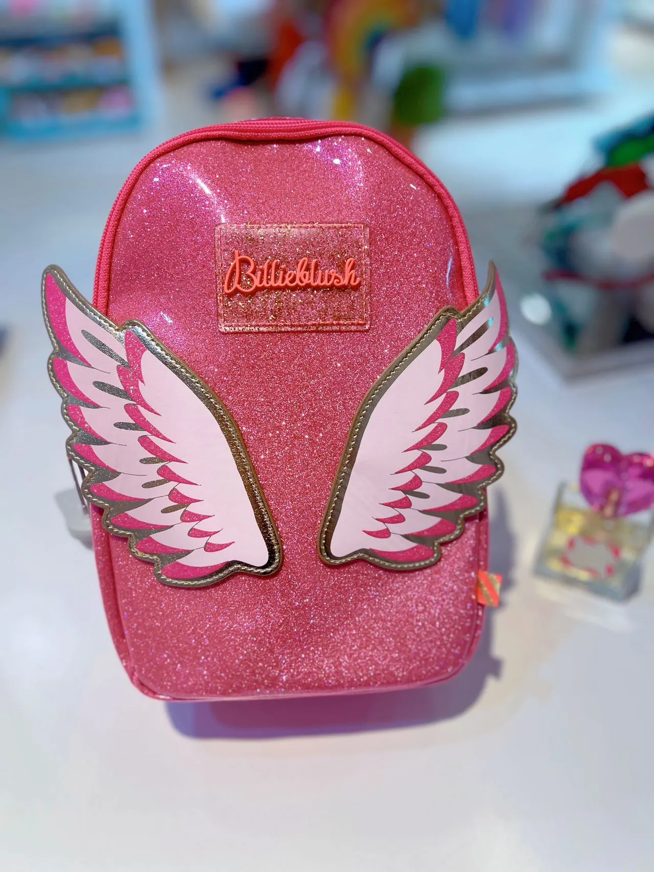 Billieblush Girls Pink Sparkle Wings Backpack