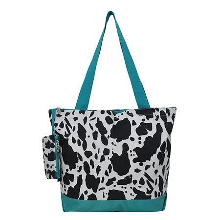 Black Cow Turquoise NGIL Canvas Tote Bag