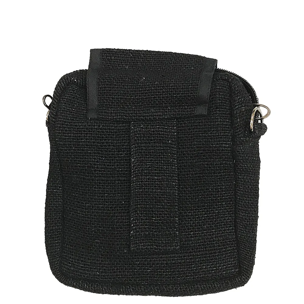 Black Hemp Mini Purse