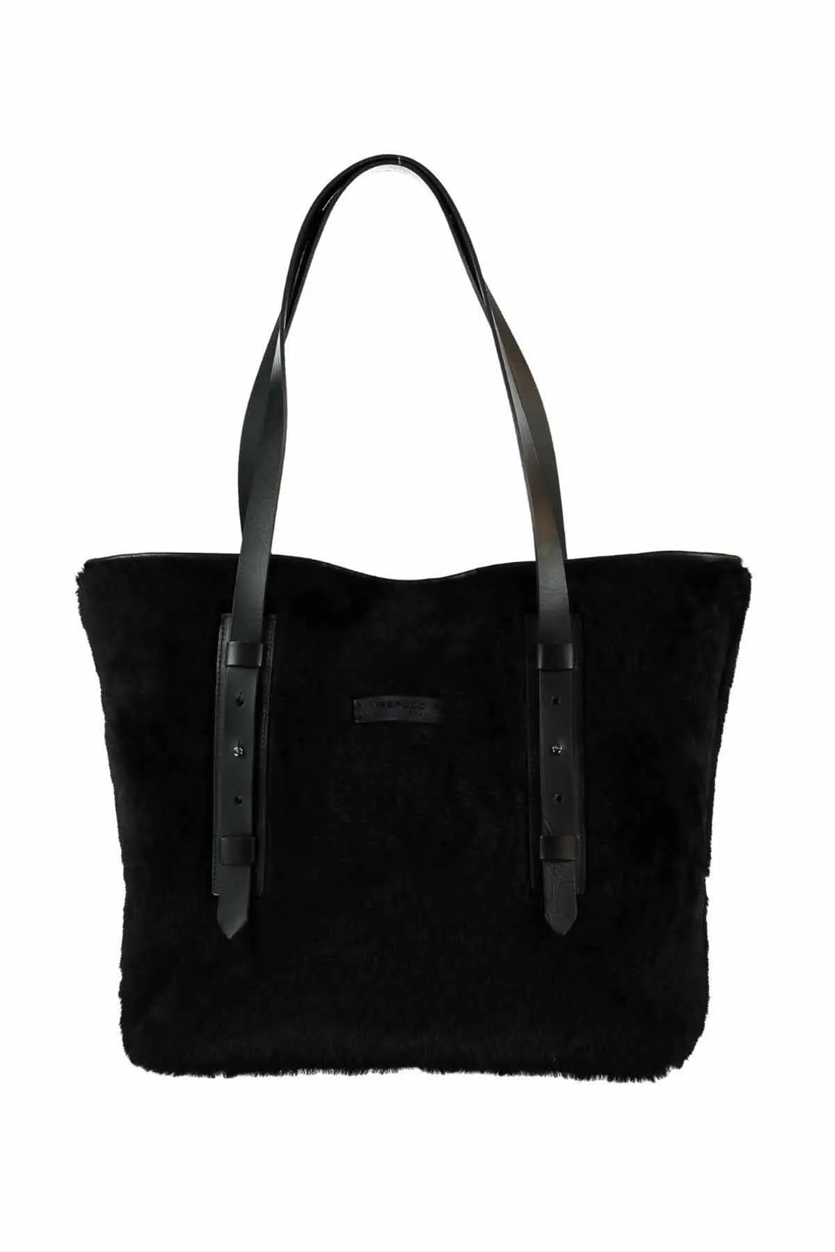 Black Shearling Bag