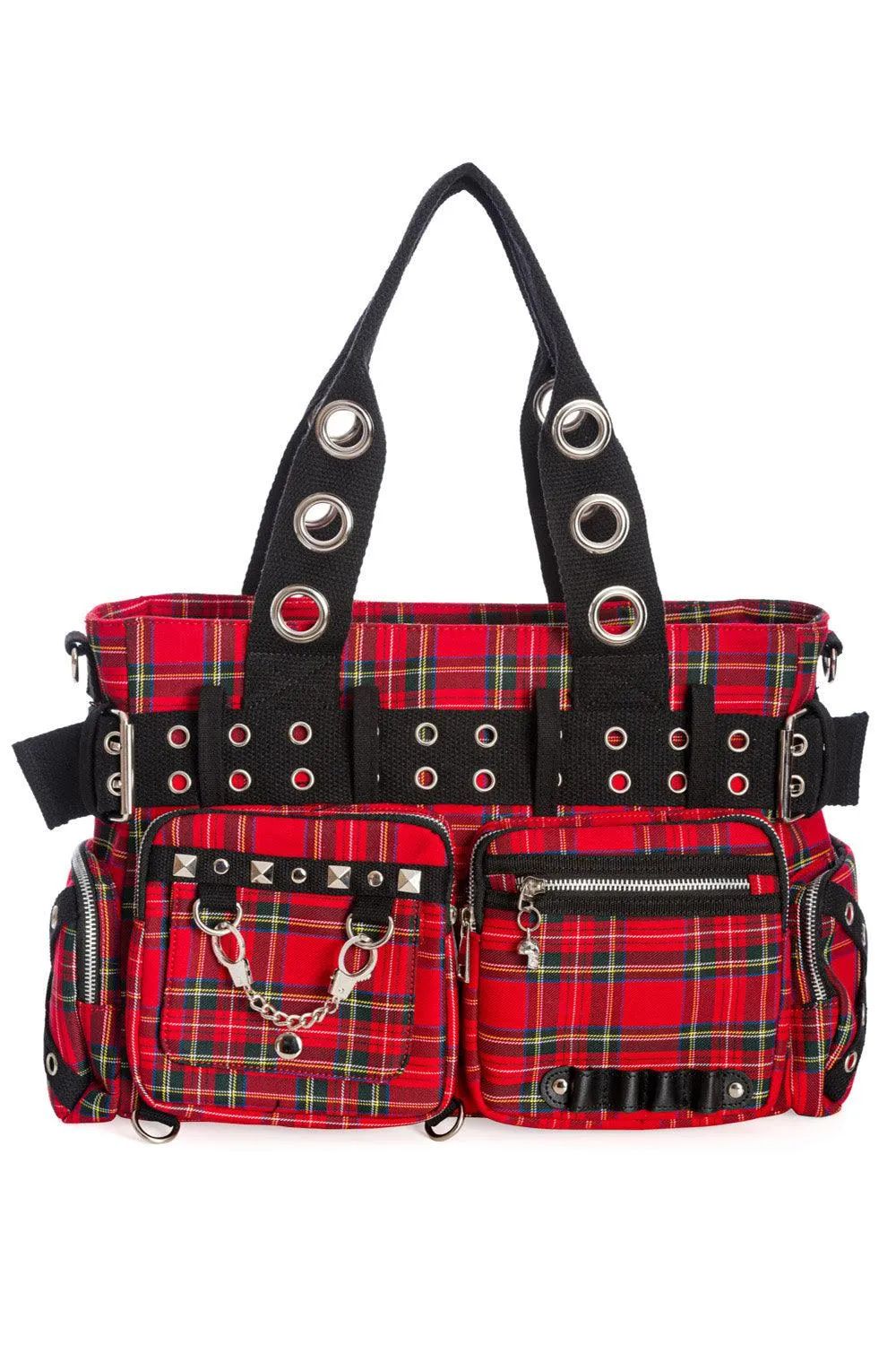 Bleed Red Handcuff Handbag [RED]