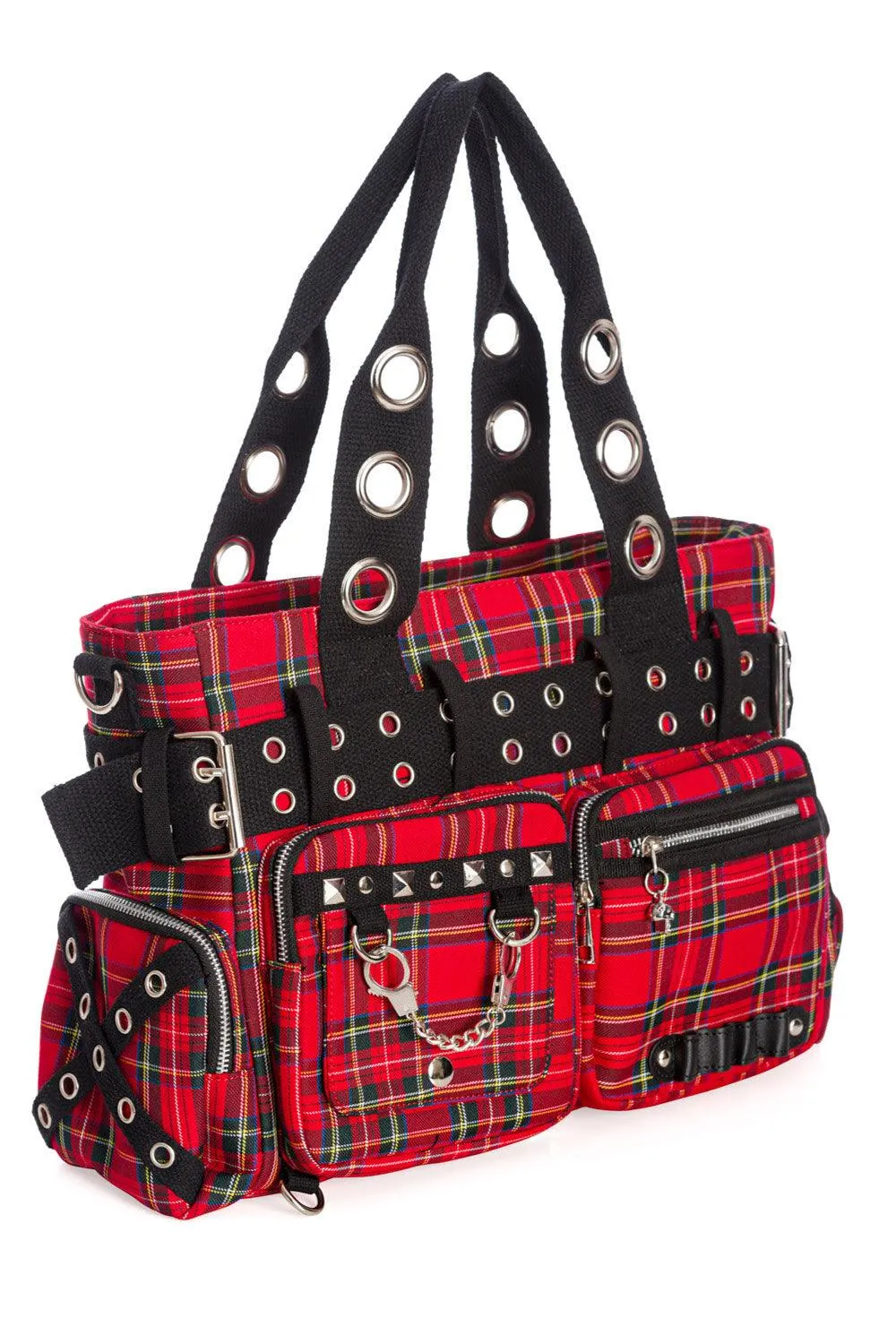 Bleed Red Handcuff Handbag [RED]