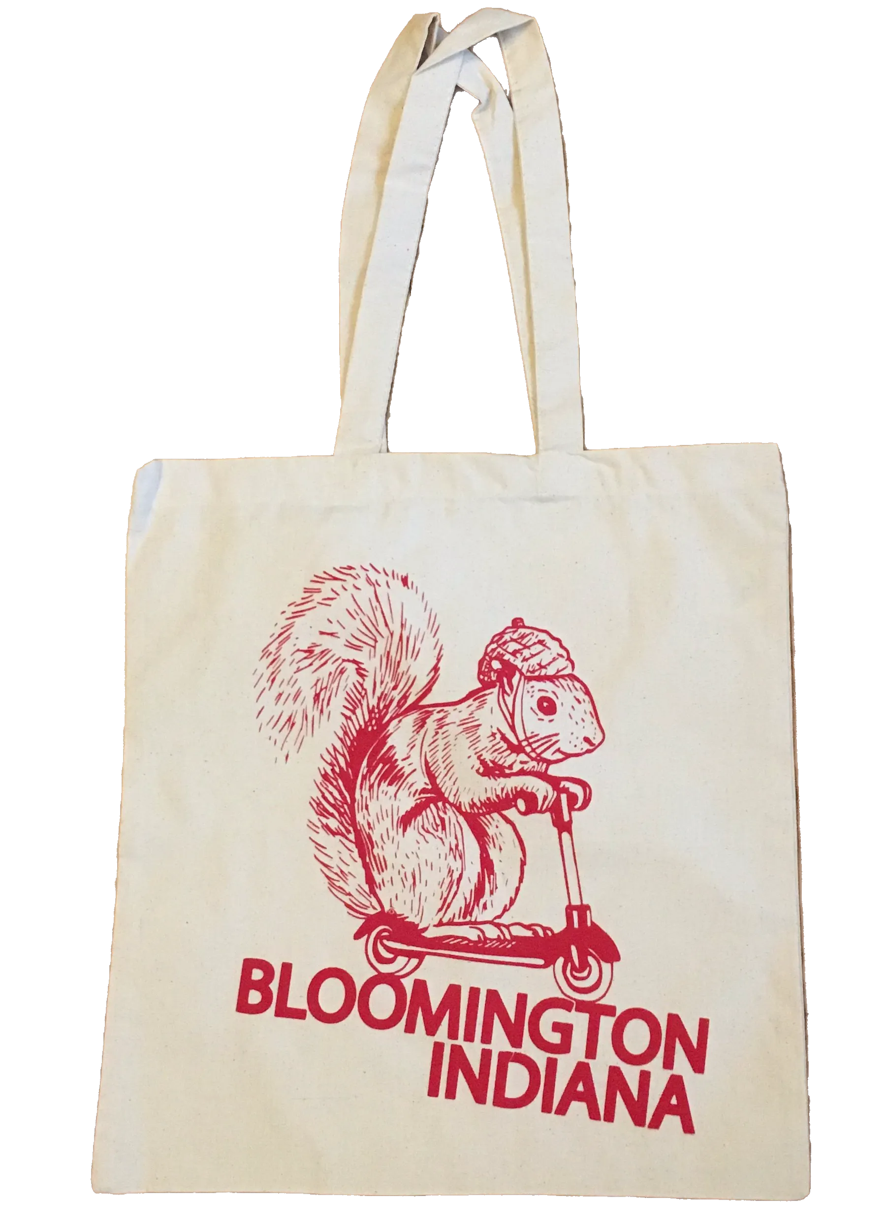 Bloomington Indiana Squirrel on a Bird Tote Bag