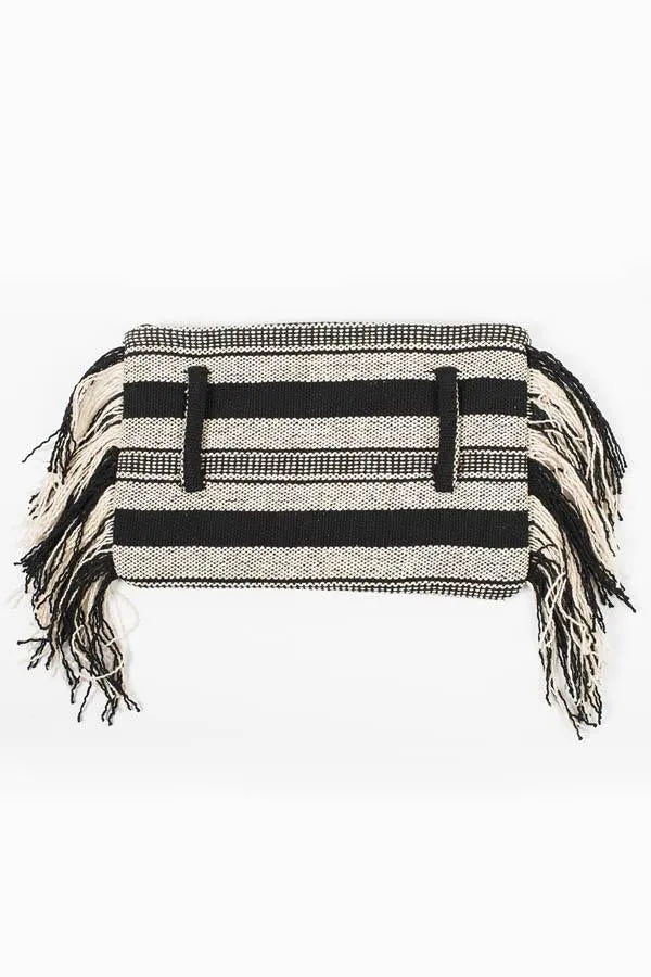 Boho Gheri Fringe Belt Clutch