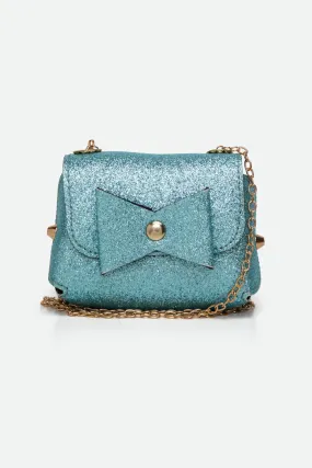 Bow Glitter Sling Bag