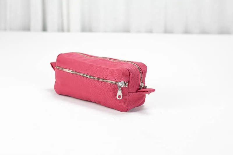 Brick case - Pink cotton canvas