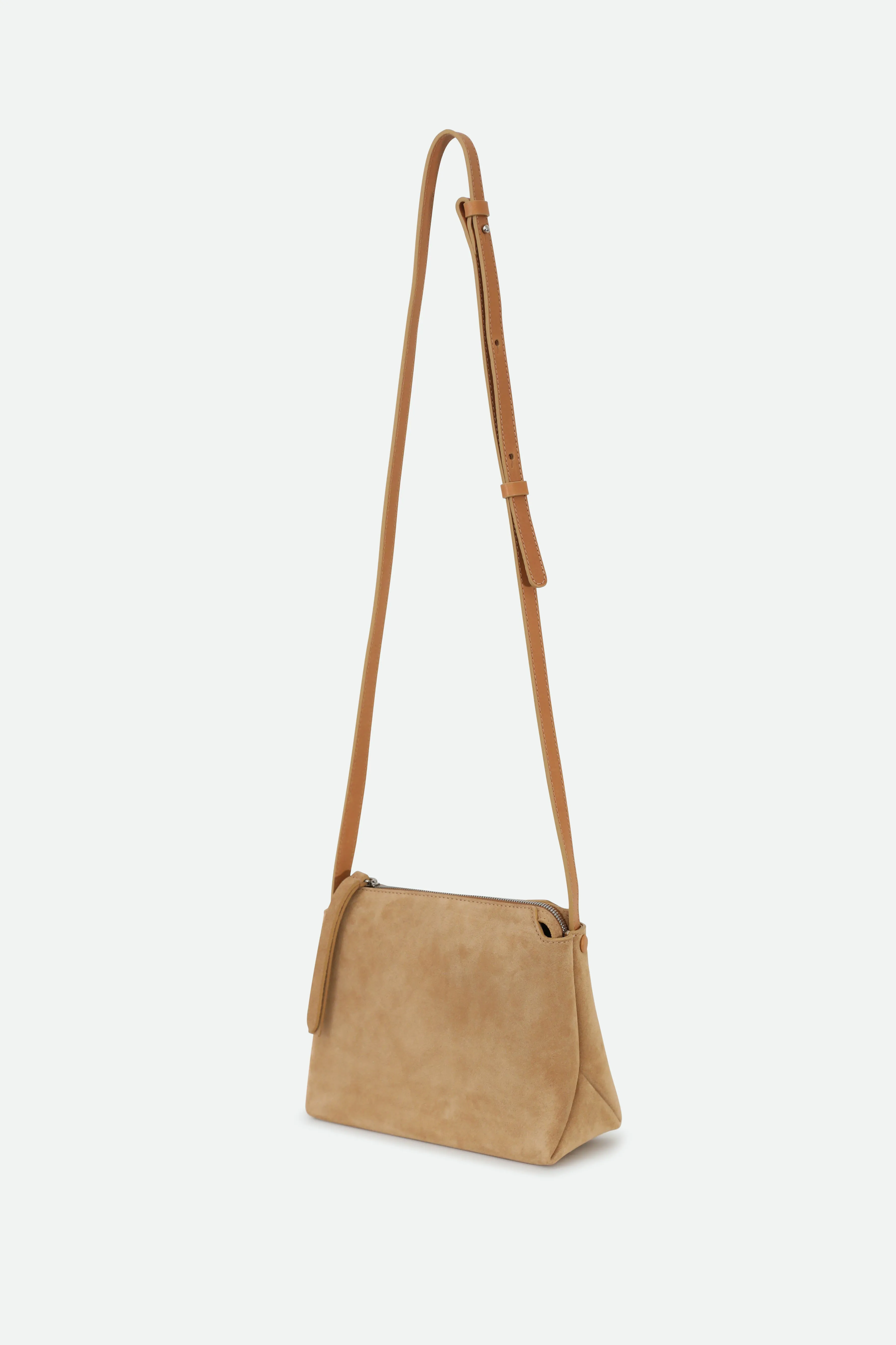 BRIDGET CROSSBODY SUEDE BAG IN COGNAC