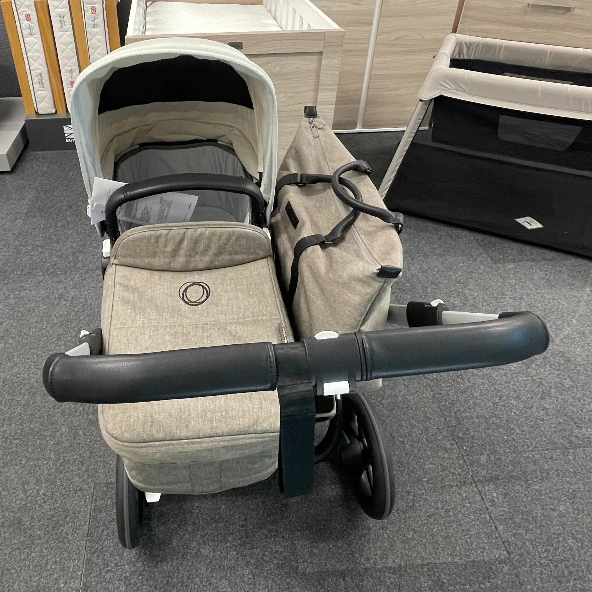 Bugaboo Donkey 3 Mono - Aluminium / Mineral Taupe (Ex-Display)