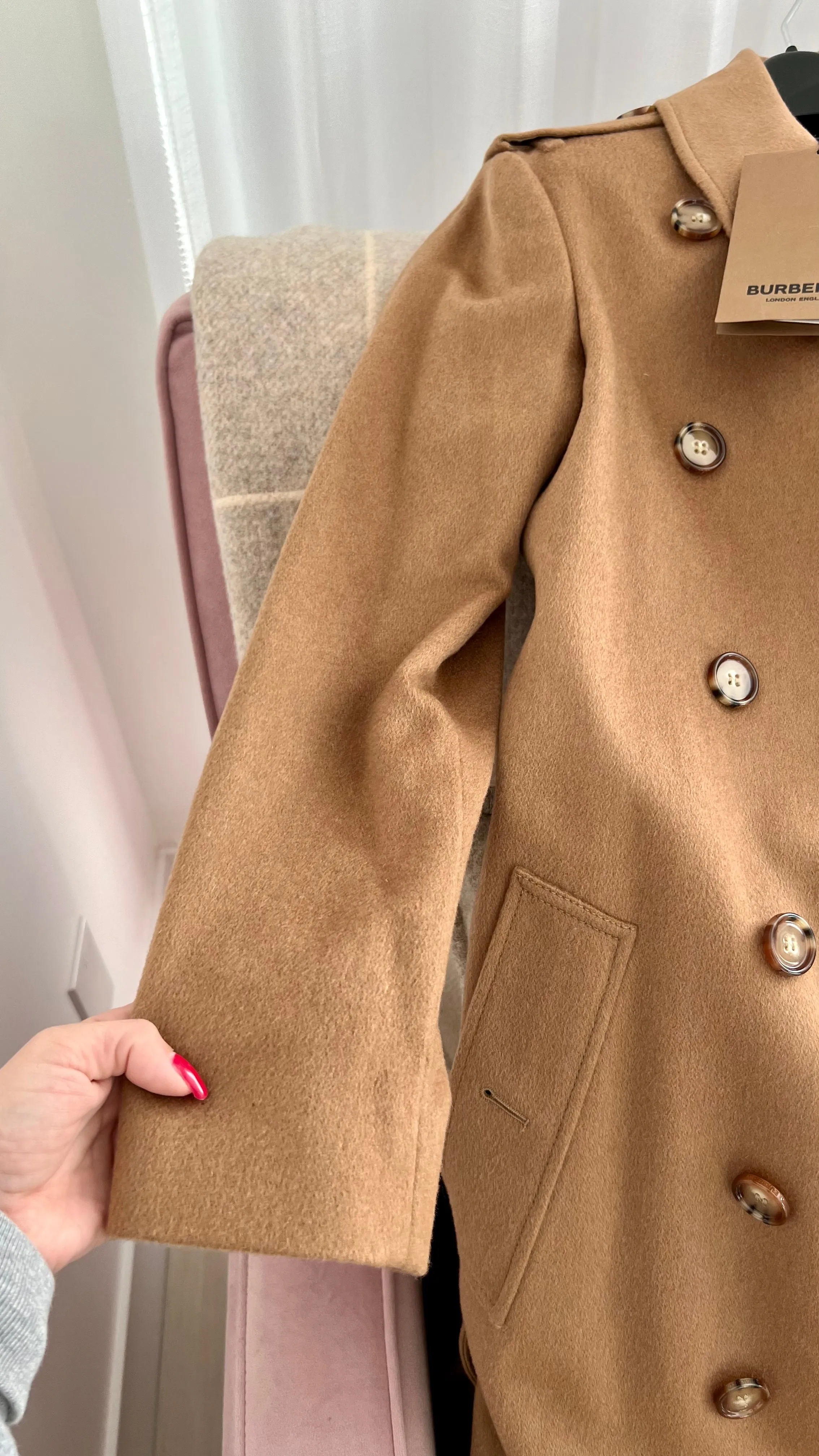 Burberry Regenerated Cashmere Trench Coat