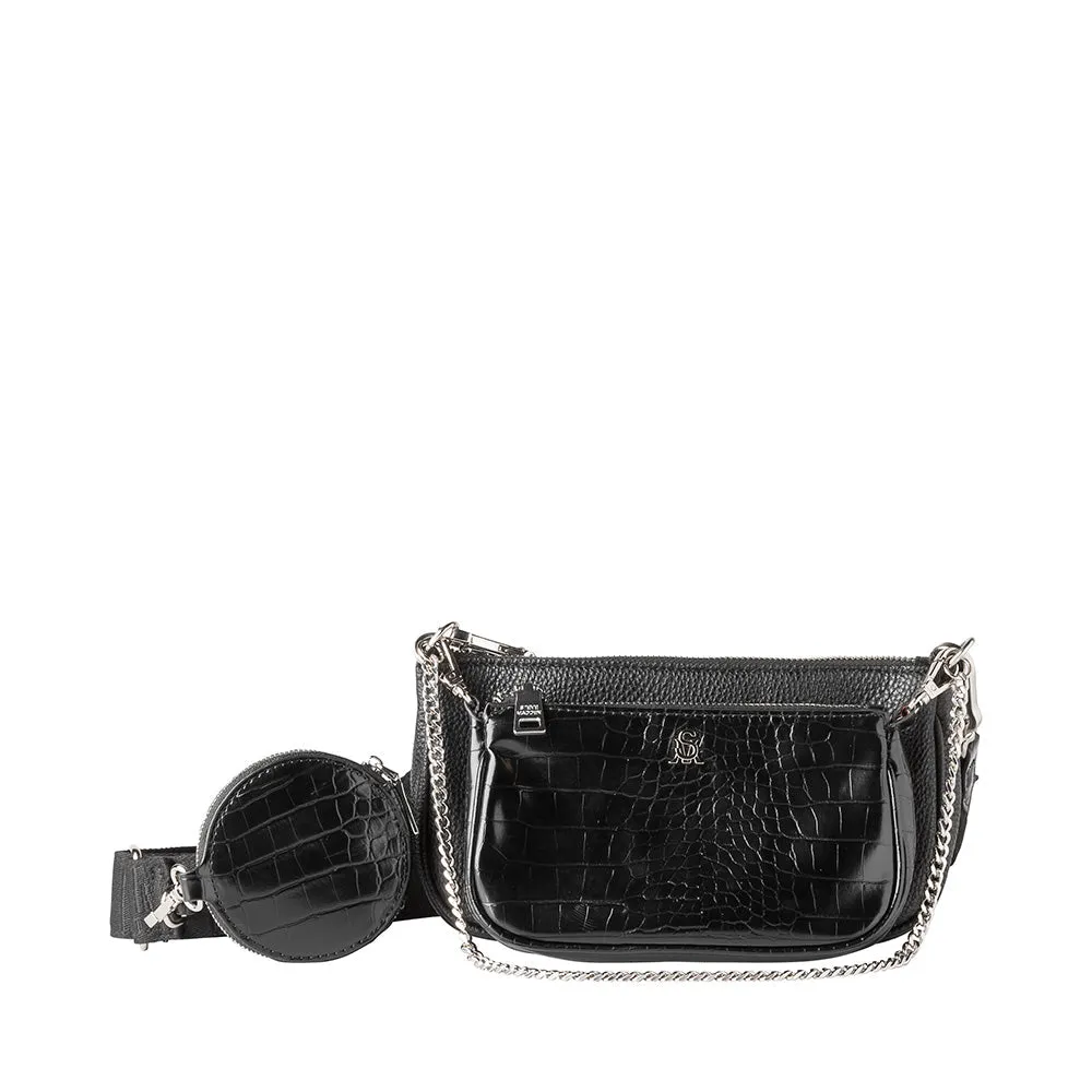 Burgent Crossbody bag BLACK MULTI