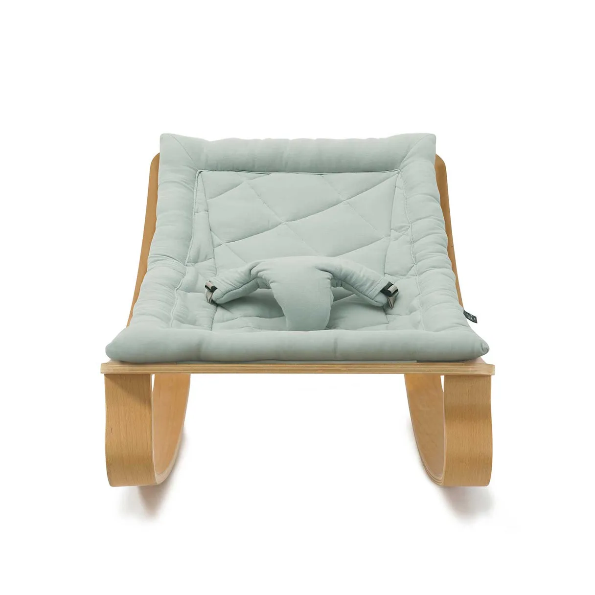 Charlie Crane Levo Baby Rocker in Beech with Farrow Cushion