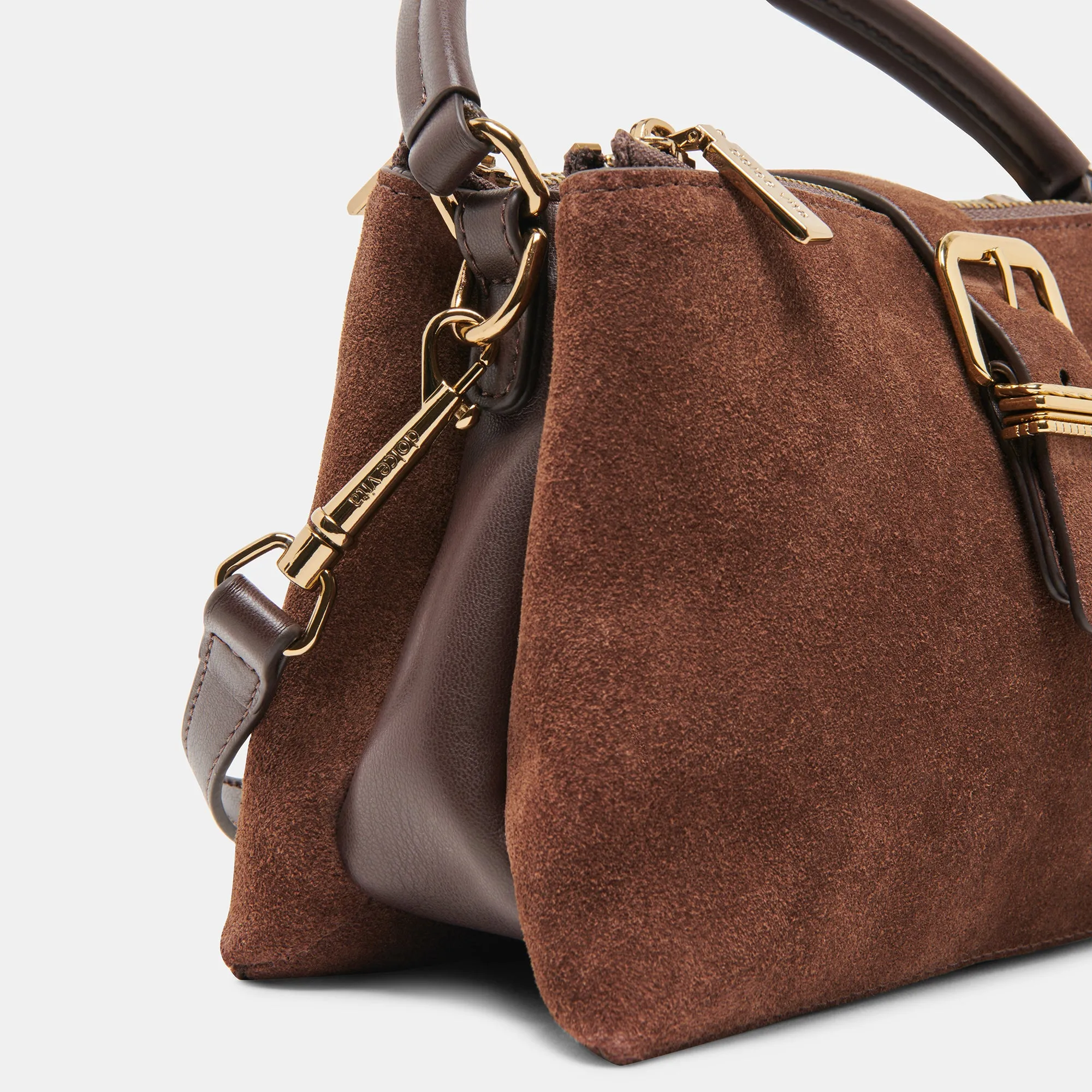 CHARLY CROSSBODY CHOCOLATE SUEDE