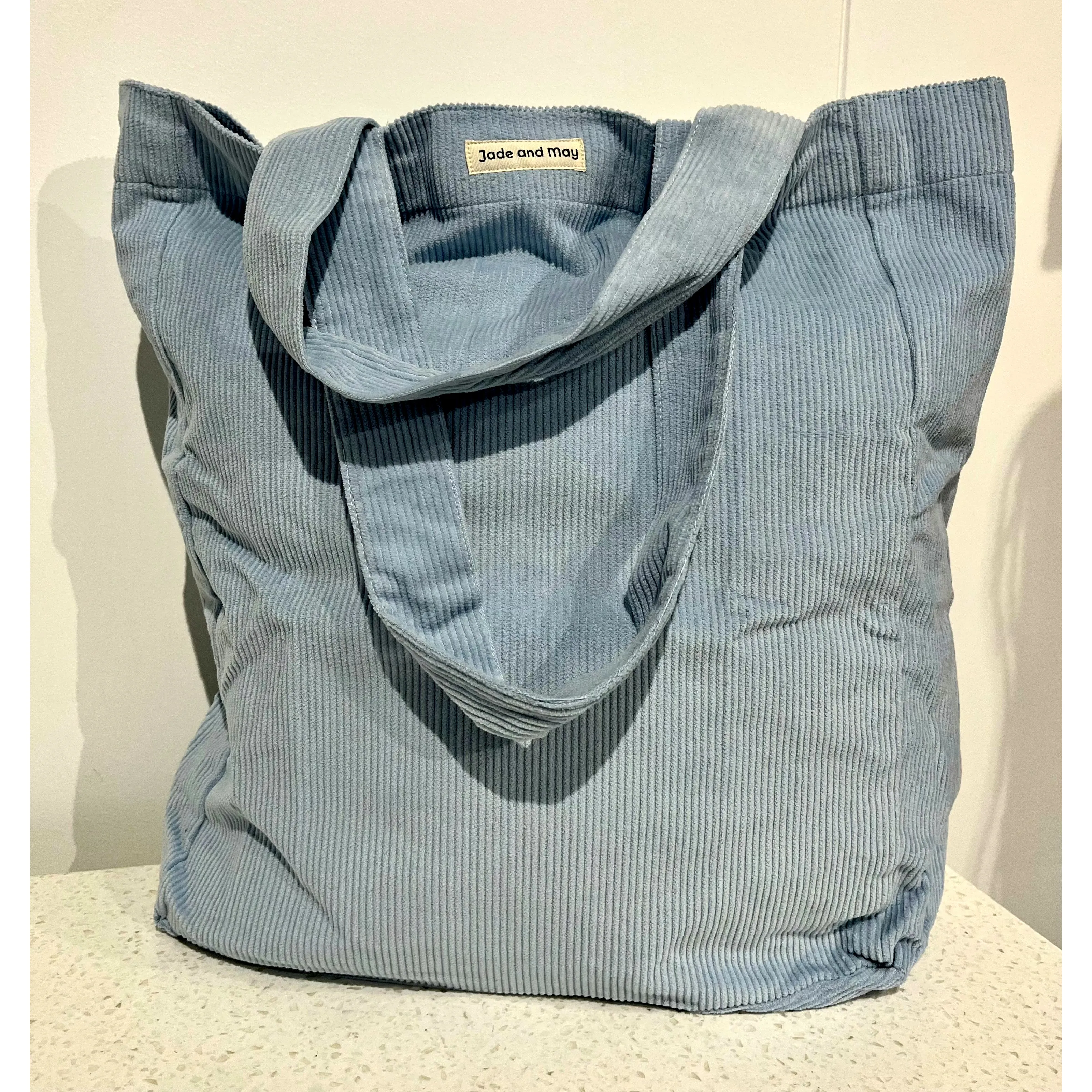 Cord Tote Bag - Baby Blue