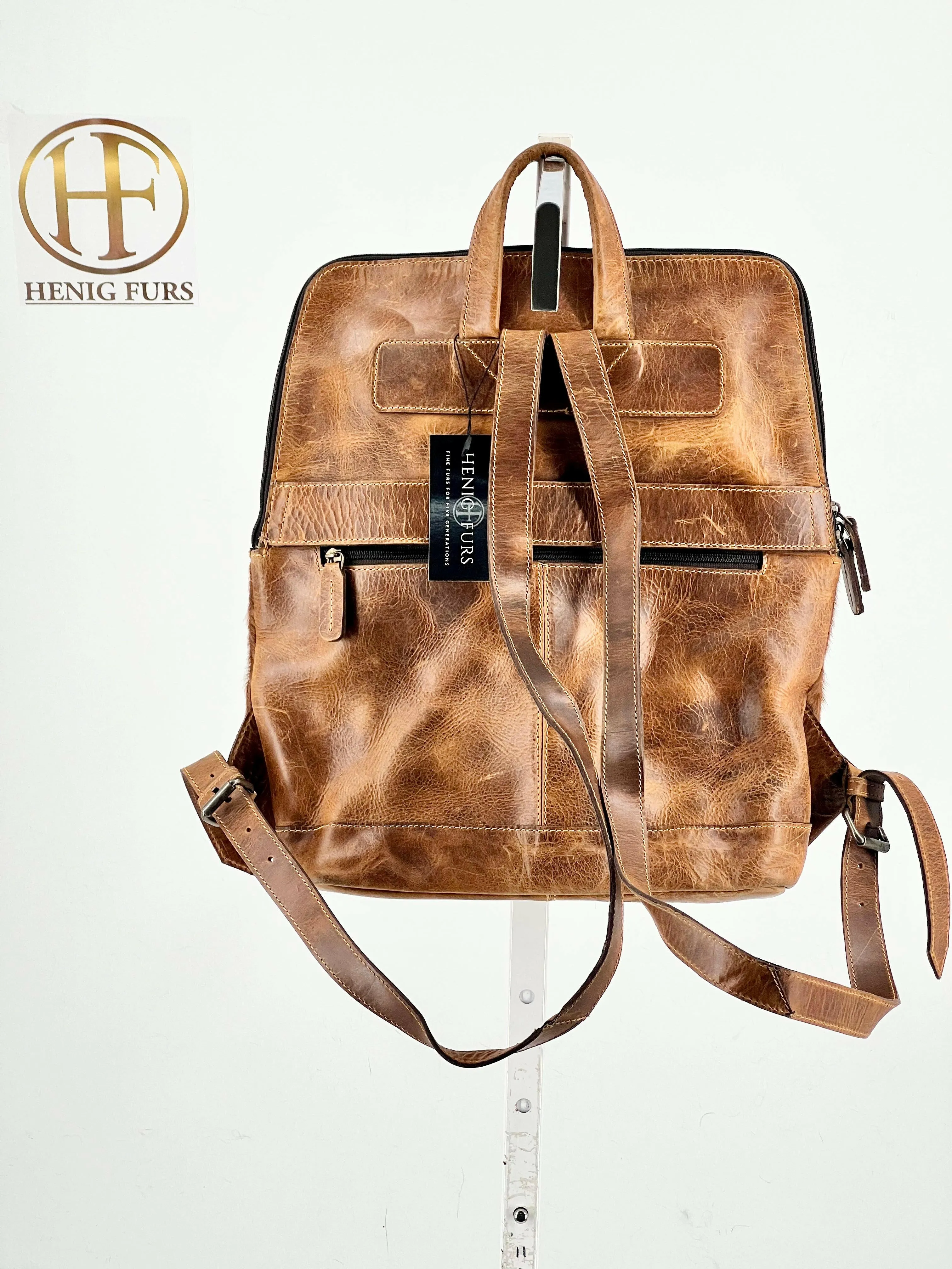 Cowhide Leather Backpack