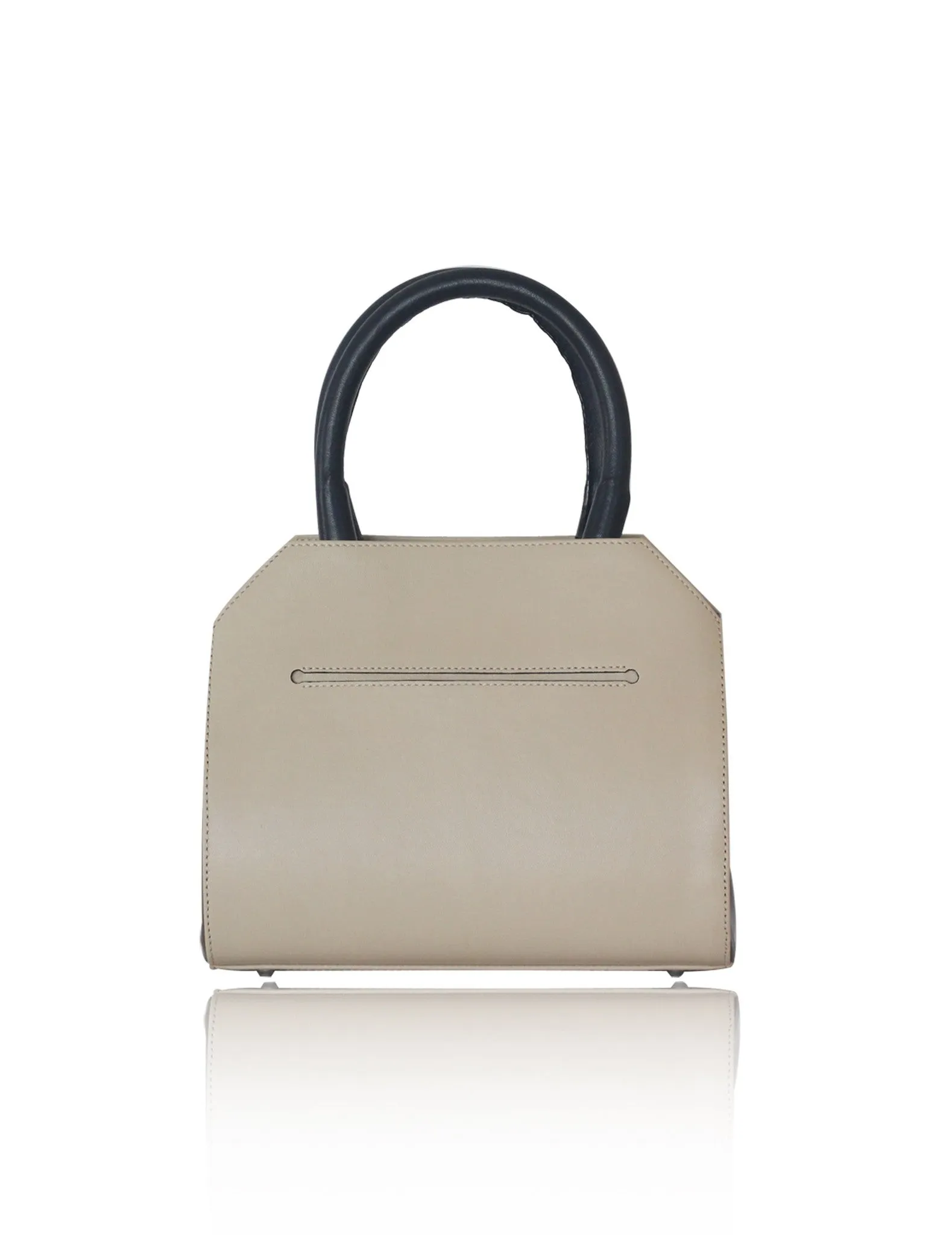 Cream & Kaki Mini Sharon Tote