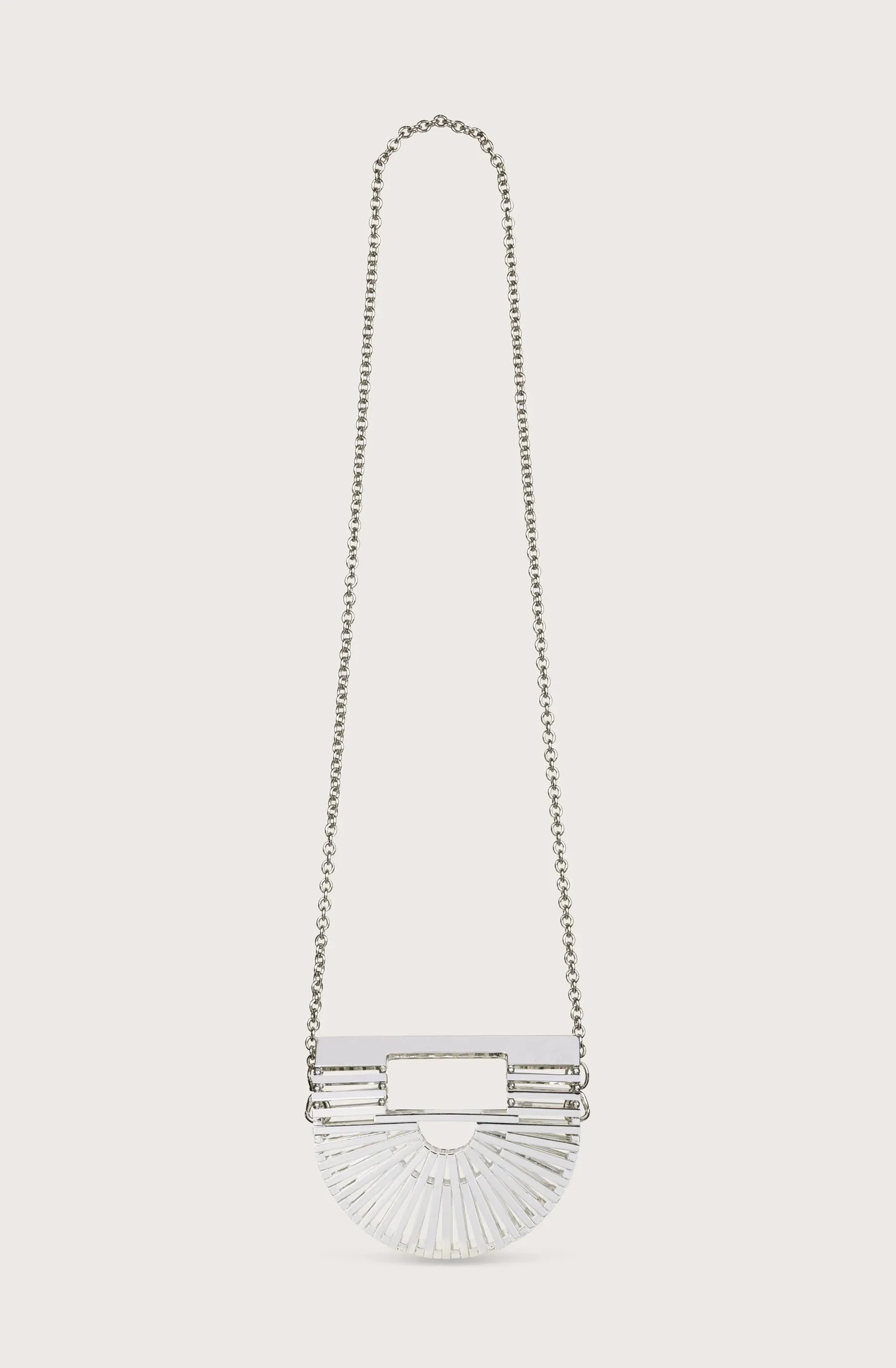 Cult Gaia - Gaia’s Ark Nano Crossbody - Shiny Silver