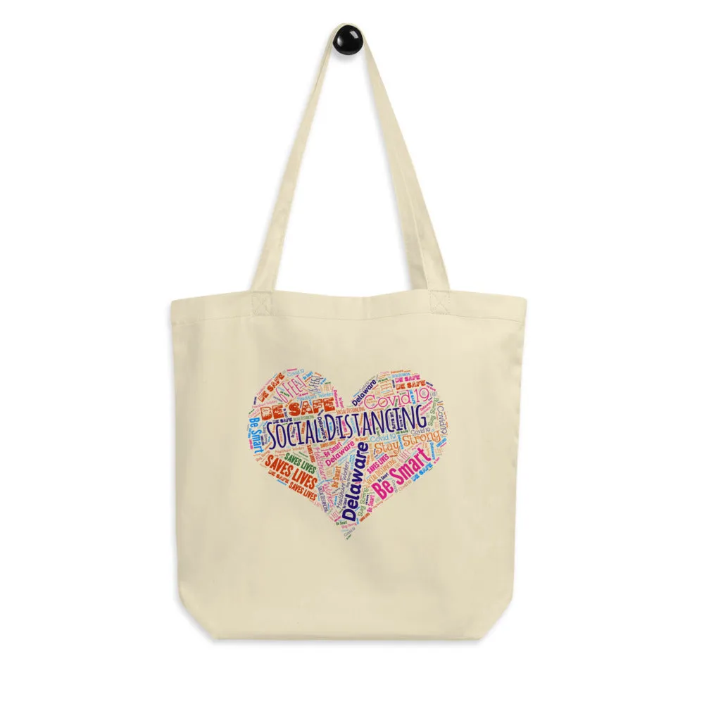 Delaware - Social Distancing Tote Bag - Eco Friendly