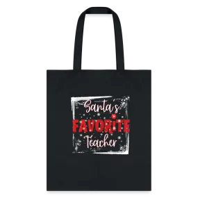 Eco-Friendly Festive Learning: 'Santa's Favorite Teacher' Reusable Tote Bag