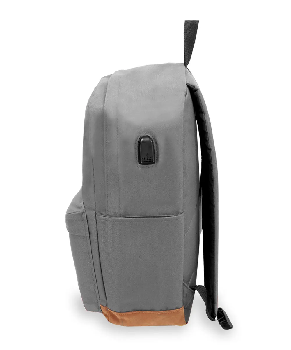 EVEREST VINTAGE LAPTOP BACKPACK W/ USB PORT