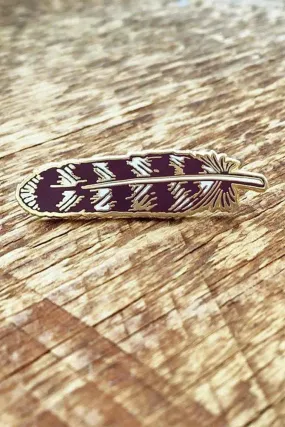 FEATHER ENAMEL PIN