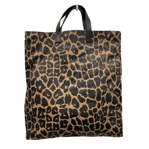 Fendi Leopard Print Canvas Tote Bag