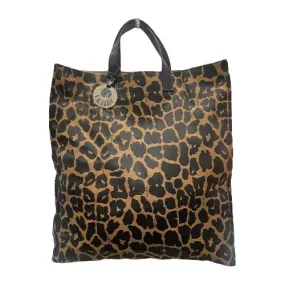 Fendi Leopard Print Canvas Tote Bag