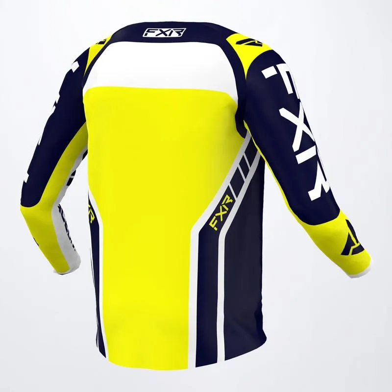 FXR Youth Clutch Pro MX Jersey Midnight/White/Yellow