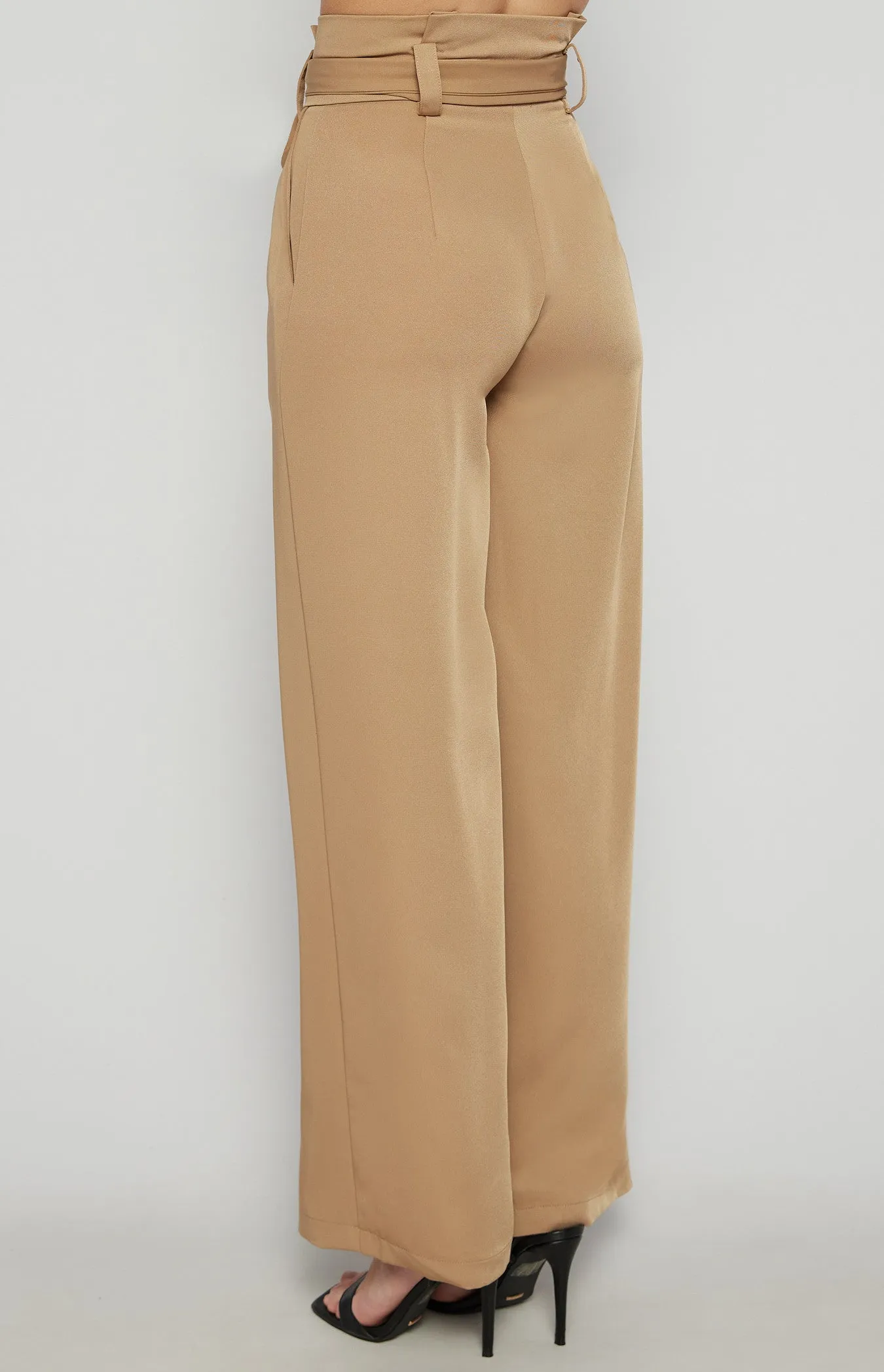 Giovanni Wide Leg Pants Camel