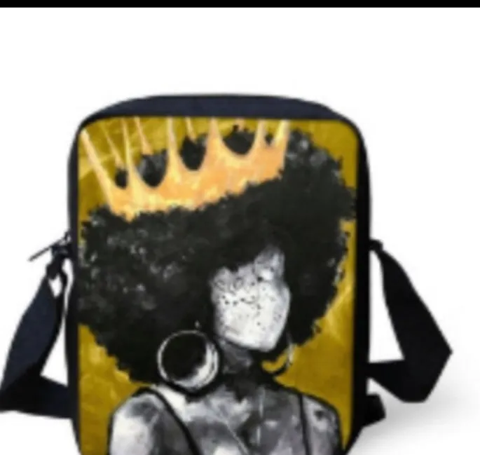 GIRLS BLACK GIRL MAGIC CROSSOVER SHOULDER BAG