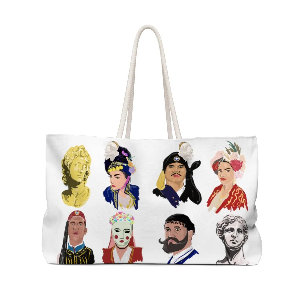 Greek Head Shots Weekender Bag