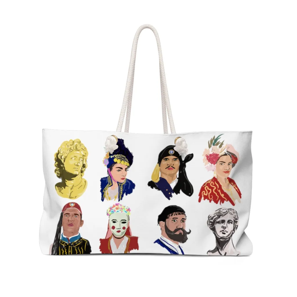 Greek Head Shots Weekender Bag