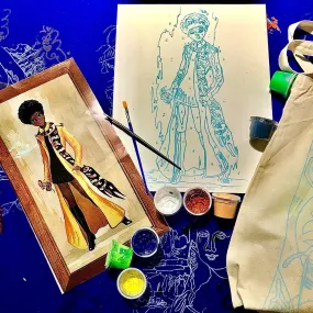 GrOOvy Yellow Coat 💛Fashion Plate💛Paint by Numbers Kits