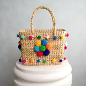 Hand Embellished Basket Bag