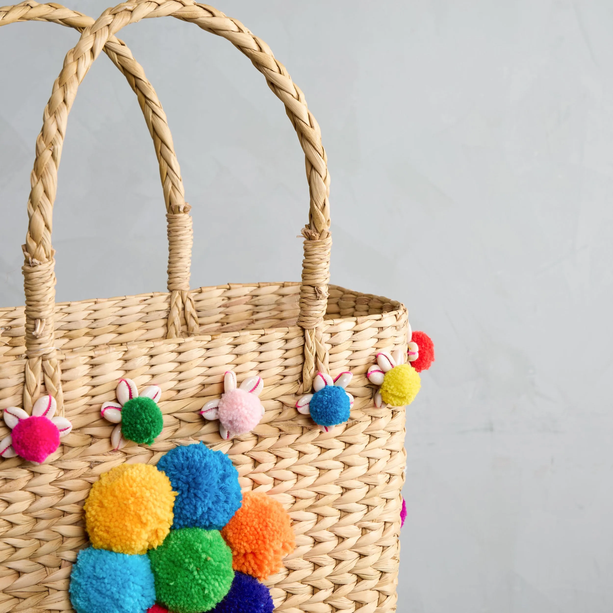 Hand Embellished Basket Bag