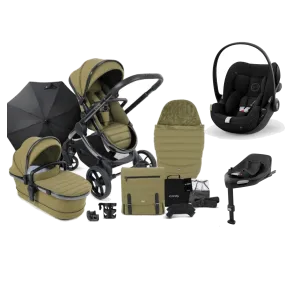 iCandy Peach 7 Cybex Cloud G Complete Travel System Bundle - Olive