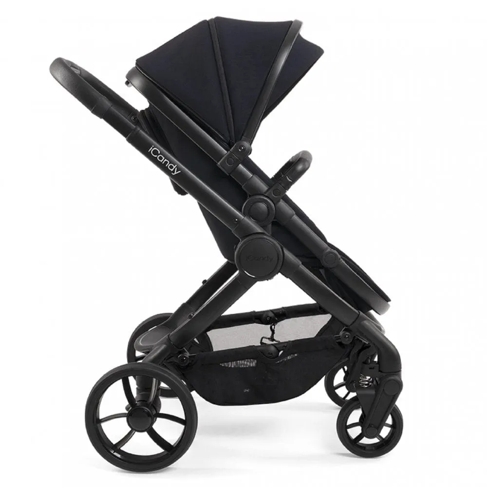 iCandy Peach 7 Cybex Cloud T Plus Complete Travel System Bundle - Jet / Black Edition