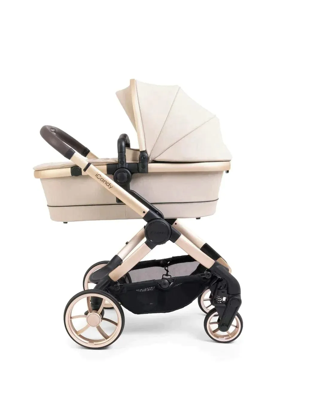 iCandy Peach 7 Maxi Cosi Cabriofix i-Size Travel System Bundle - Biscotti