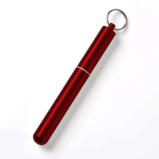 Jewel Red Telescopic Reusable Straw