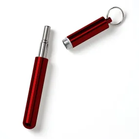 Jewel Red Telescopic Reusable Straw