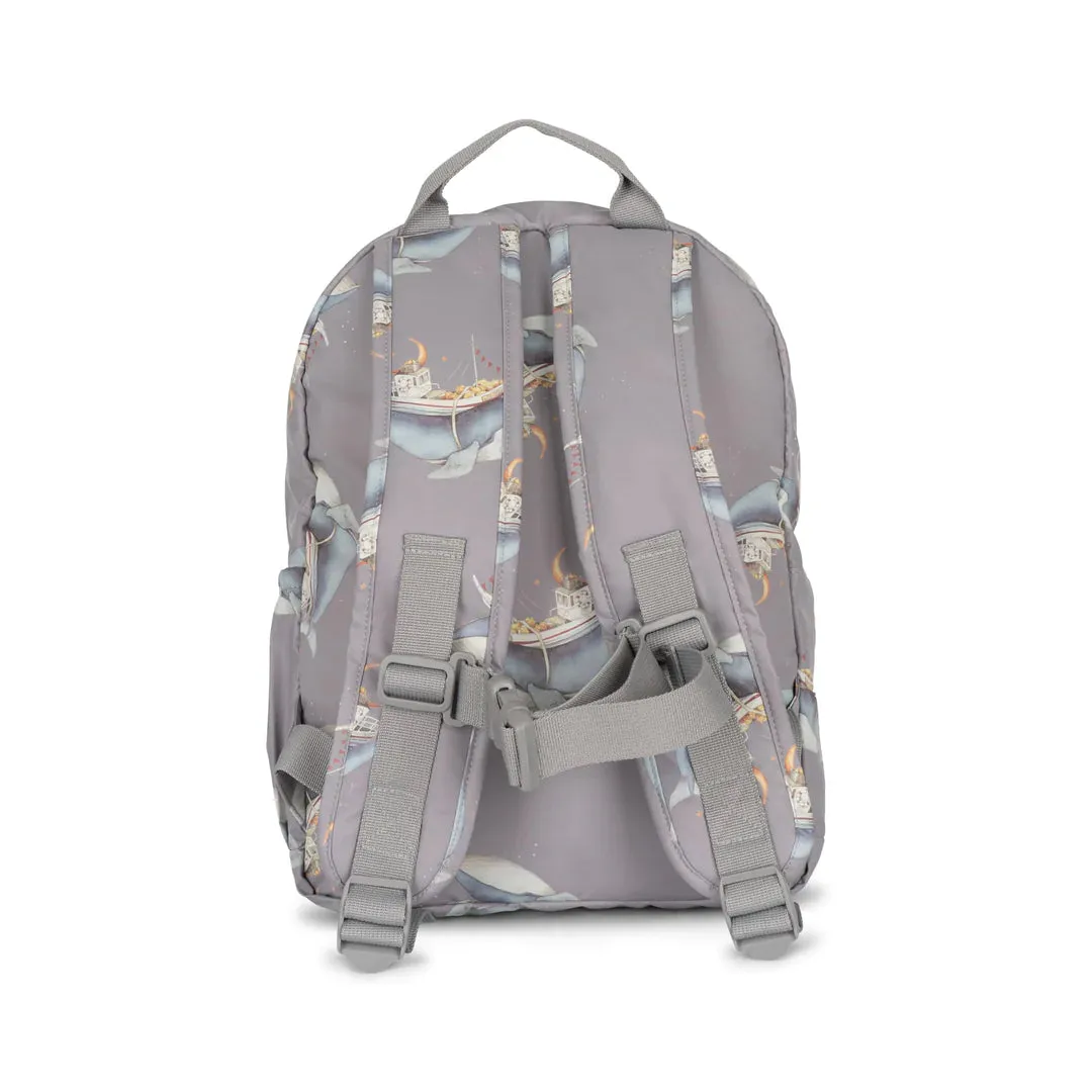 Konges Slojd Rainy Kids Backpack Junior - Whale Boat