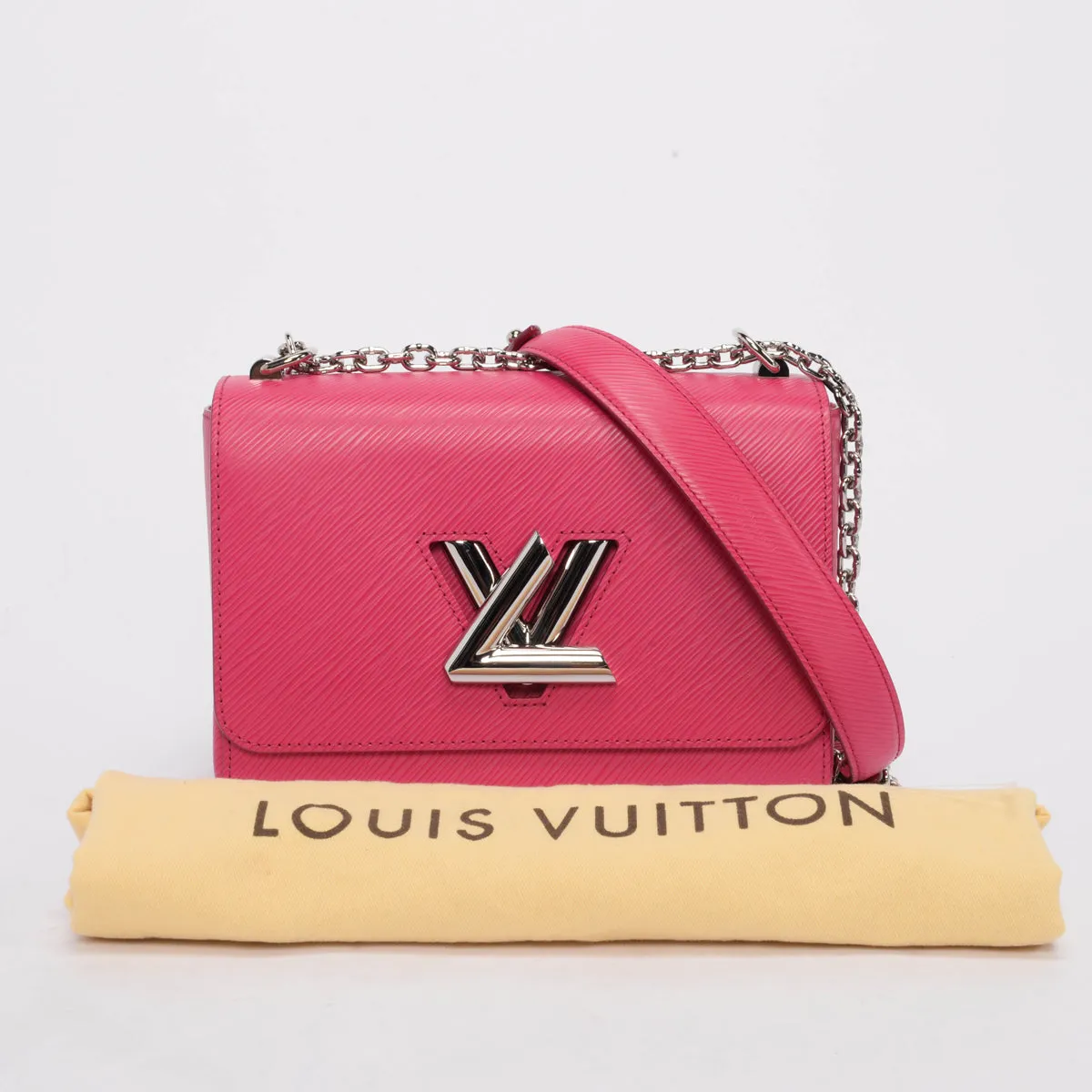 Louis Vuitton Fuchsia Epi Leather Twist MM Bag