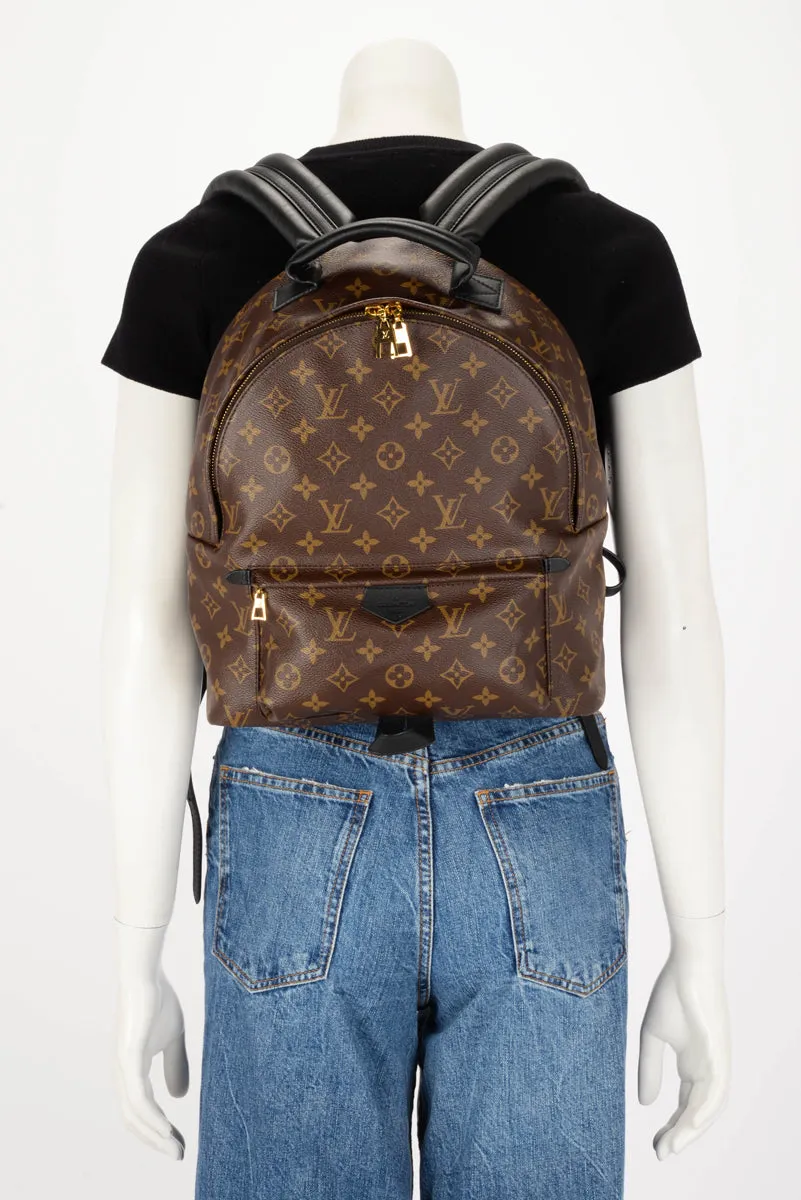 Louis Vuitton Noir Monogram Canvas Palm Springs MM Backpack