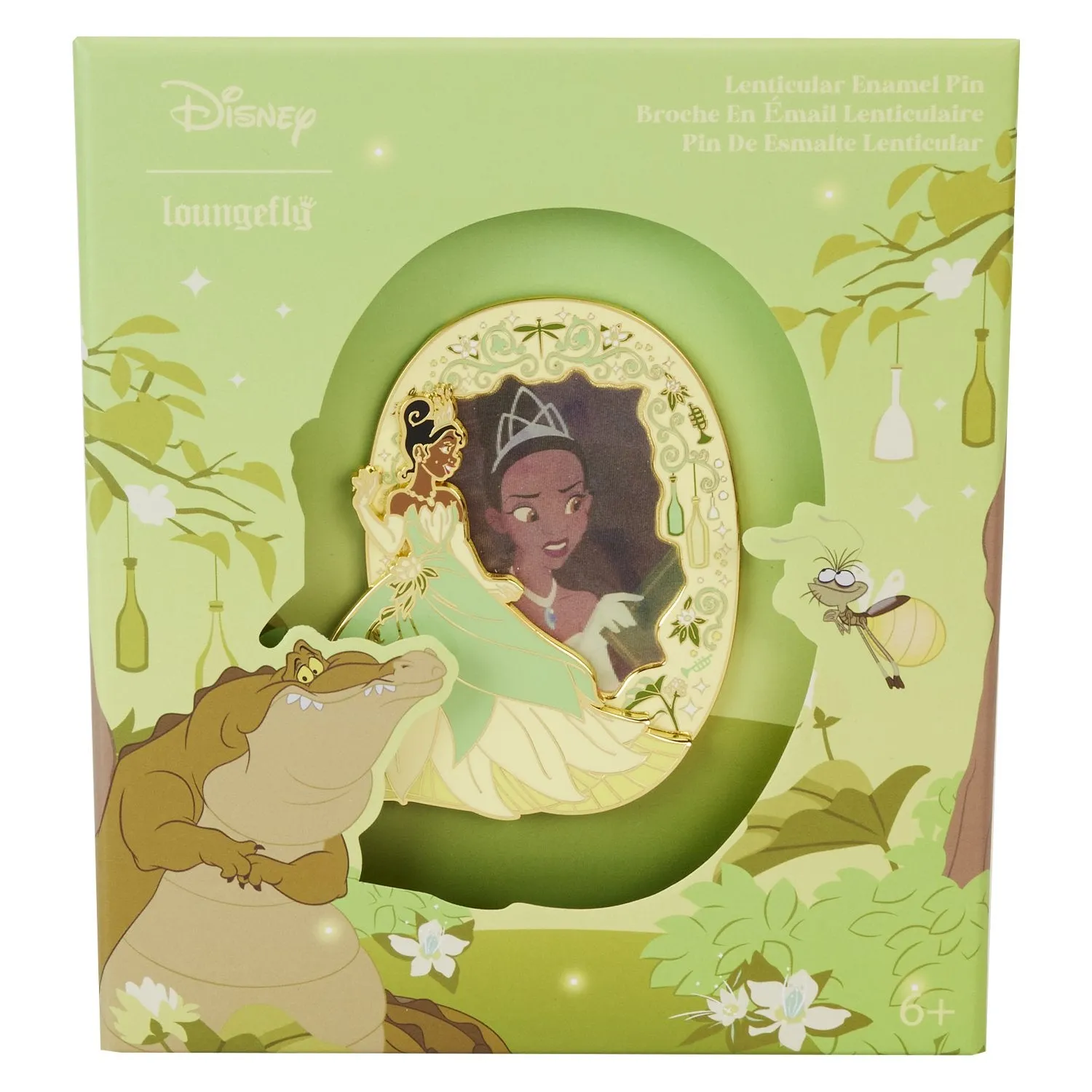 Loungefly Disney Princess and the Frog Tiana Lenticular 3 Collector Box Pin